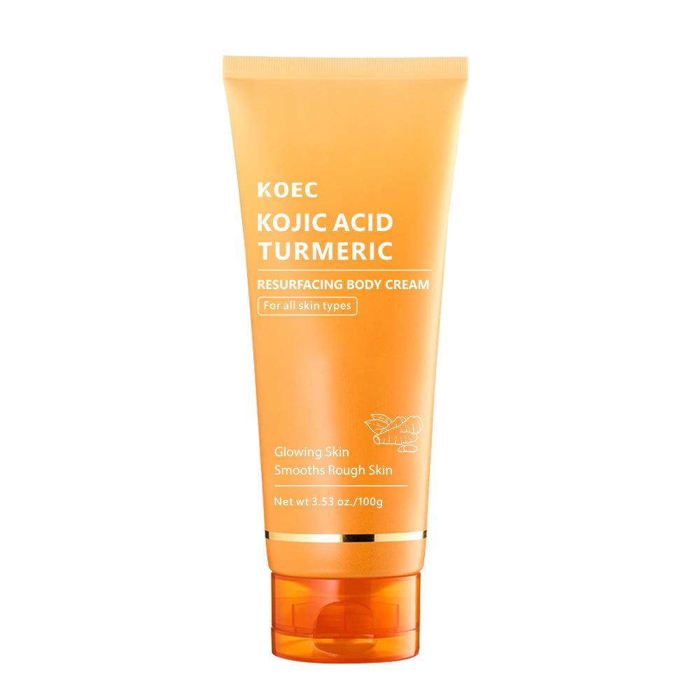 KOEC Kojic Acid Turmeric Moisturizing Body Cream 100g Nourishing Lightweight Body Lotion Brightening Repair