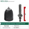 Electric Hammer Drill & Ratchet Wrench with Self-Locking Metal Chuck (0.8-16mm) and Air Impact Conversion Chuck