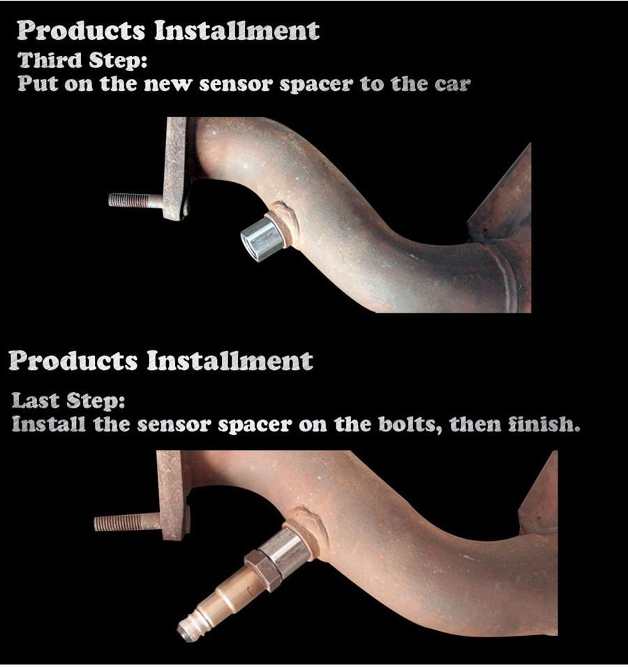 M18 X 1.6 Stainless Steel O2 Oxygen Sensor EXTENSION Spacer Catalytic Converter