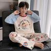 Jungen Baumwoll-Pyjama-Set Langarm Cartoon-Print Nachtwäsche Kinder Teenager 8 Jahre