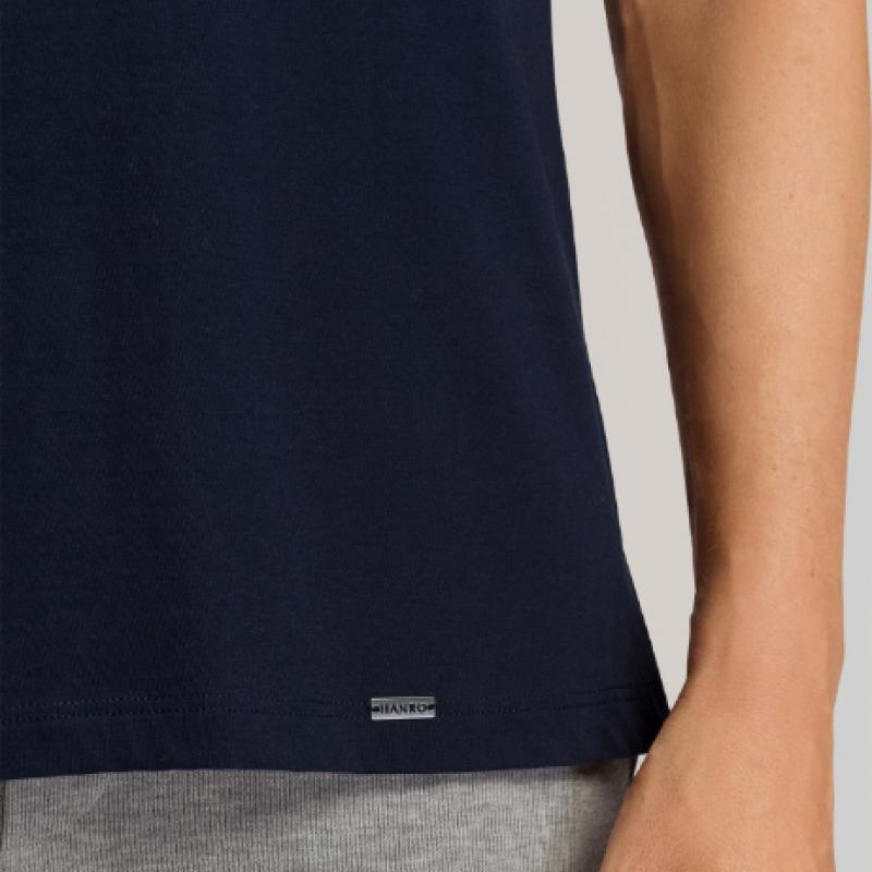 Hanro ShorT Sleeve T shirT  75050 Deep Navy 