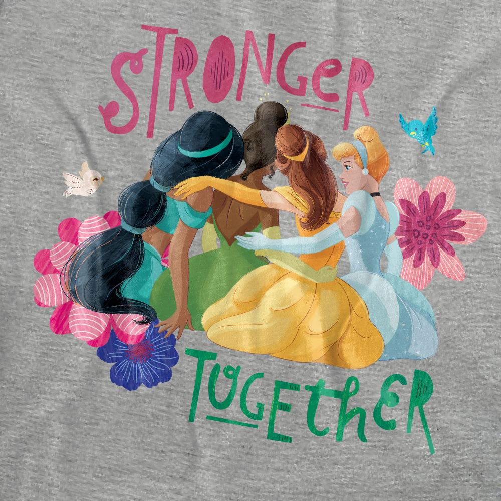 Disney Princess Womens/Ladies Jasmine, Tiana And Belle Heather T-Shirt