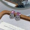 Bridal Accessories Necklace Fashion Zircon Haute Couture Jewelry Women'S Necklace Earrings Premium Two-Piece Set