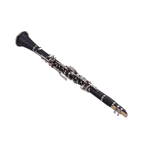 summina Woodwind Clarinet Set, 17 Keys, B Flat, ABS, Soprano, 10 Reeds, Mouthpiece, Cork Grease, Gloves, Reed Case, Screwdriver, and More, Perfect for