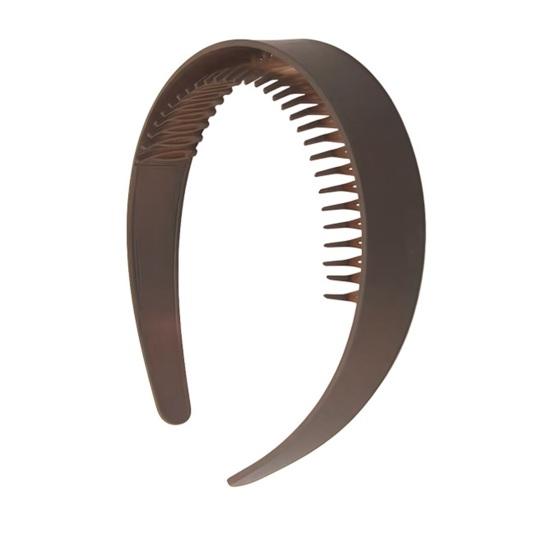 Hair Hoop Extra Wide Thick Headband with Non-slip Teeth Vintage Style Strong Grip Hairband Office Hair Accessory
