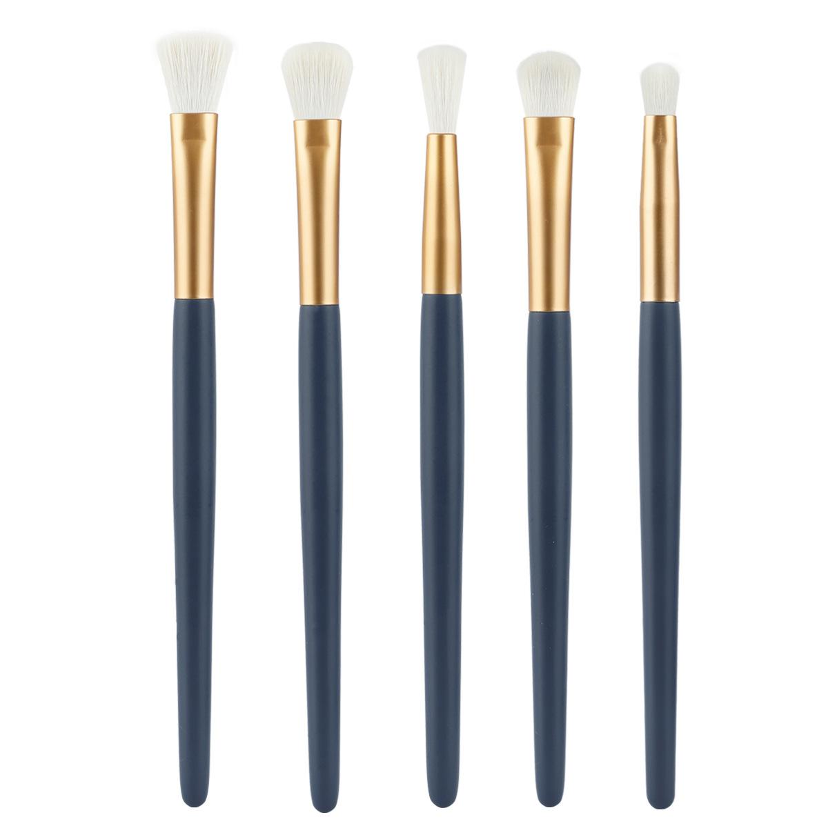 New 5 eye brush set, double-head eyelash curl makeup brush eyeshadow brush portable travel beauty makeup tool
