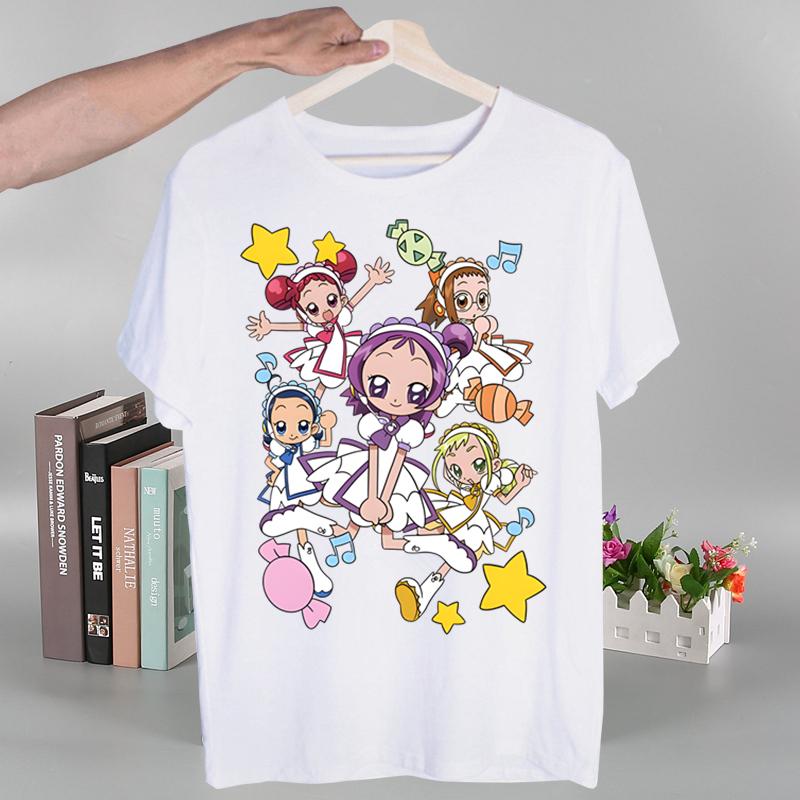 Ojamajo Doremi Magical  Harajuku T-shirts Summer  Unisex/Wo Unisex Hip Hop Funny Print Tshirt Streetwear T Shirt Short Sleeve Tee Top Shirt