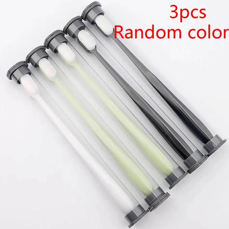 

3PCS Random Ultra-fine Soft Adult Toothbrush Portable Travel Brush Million Nano Bristle Teeth Deep Cleaning Dental Oral Care