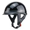 Classic American Style Half Face Motorcycle Helmet Adults ABS Material Open Scooter In Matte Black Glossy