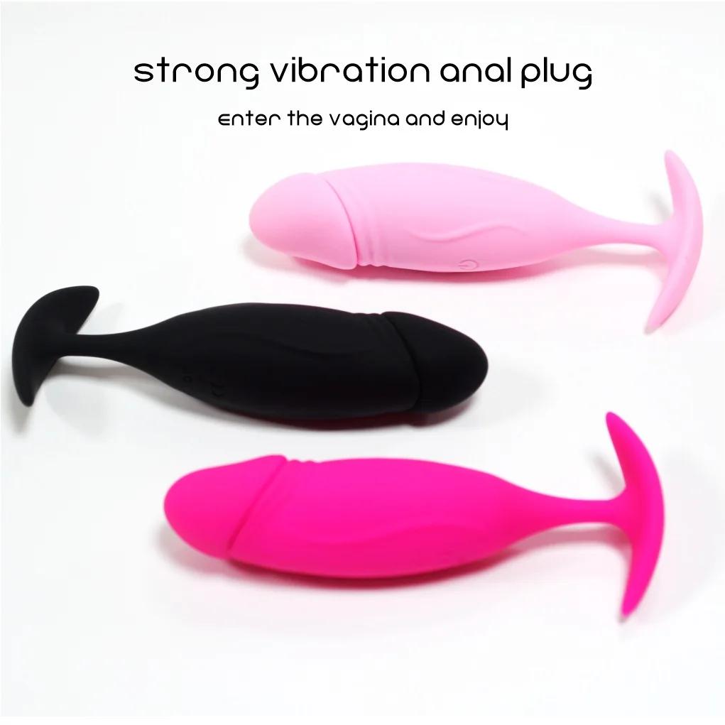 Anal Vibrator for Men Prostate Massager Remote Control Dildo Butt Plug Vibrating Adult Sex Toy for Women