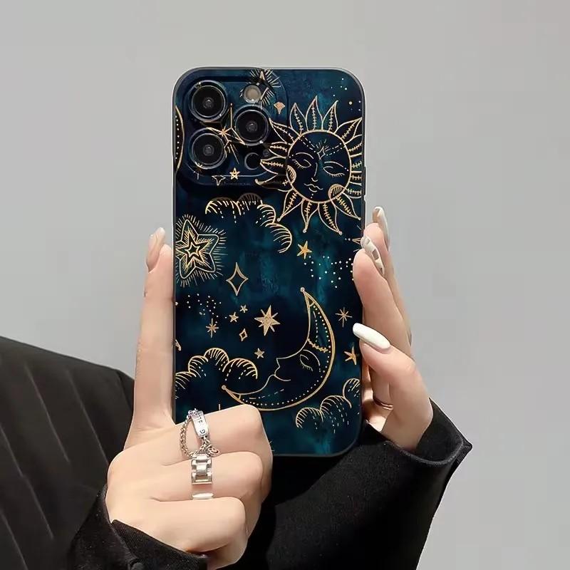 Moon Sun Design Phone Case For Samsung Galaxy A37 A57 A25 A56 A16 A06 A35 A05s A15 A34 A24 A05 A13 A73 A53 A23 A13 4G 5G Cover