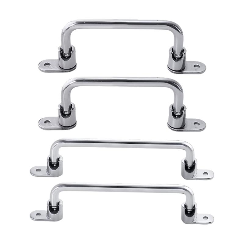 90 Degrees Folding Door Pull Stainless Steel Rustproof Cabinet Pull Handle Equipment Exterior Handle Hardware Accessory