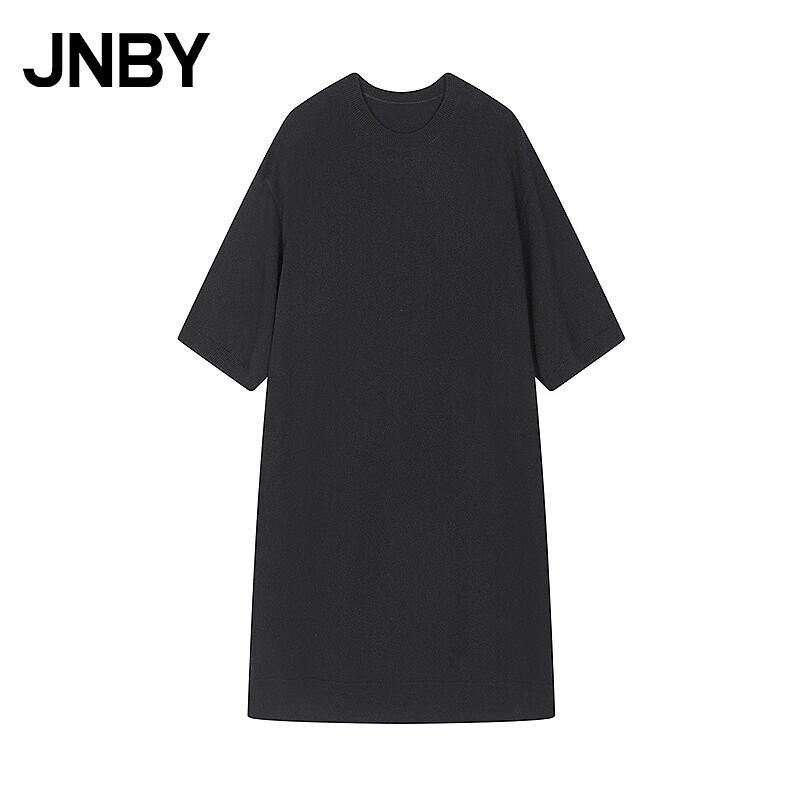 

JNBY 2025 Autumn H-Line Round Neck Mid-Sleeve Dress XS