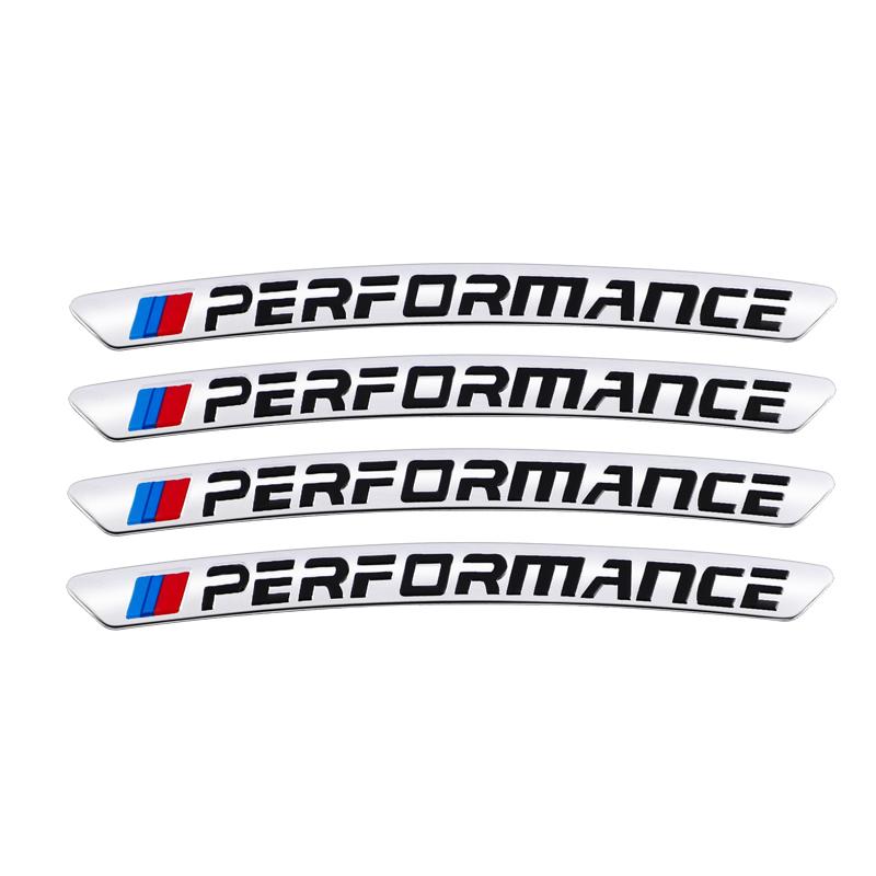 

4Pcs Wheel Metal Stickers Hub Decorative Strip For BMW Performance F30 F10 E90 F20 E46 E60 E70 E39 E36 E87 X7 E92 E91 E28 X3