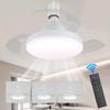 Modern Design E27 Socket Fan Light Smart Invisible Retractable Led Socket Ceiling Fan With Light and Remote for Bedroom Dining