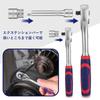 WORKPRO Socket Wrench Set with Ratchet Hex Ratchet and Tool Holder for and Machine Inspection and Maintenance 12-Piece Wrench, 6.35mm Drive, Sockets,