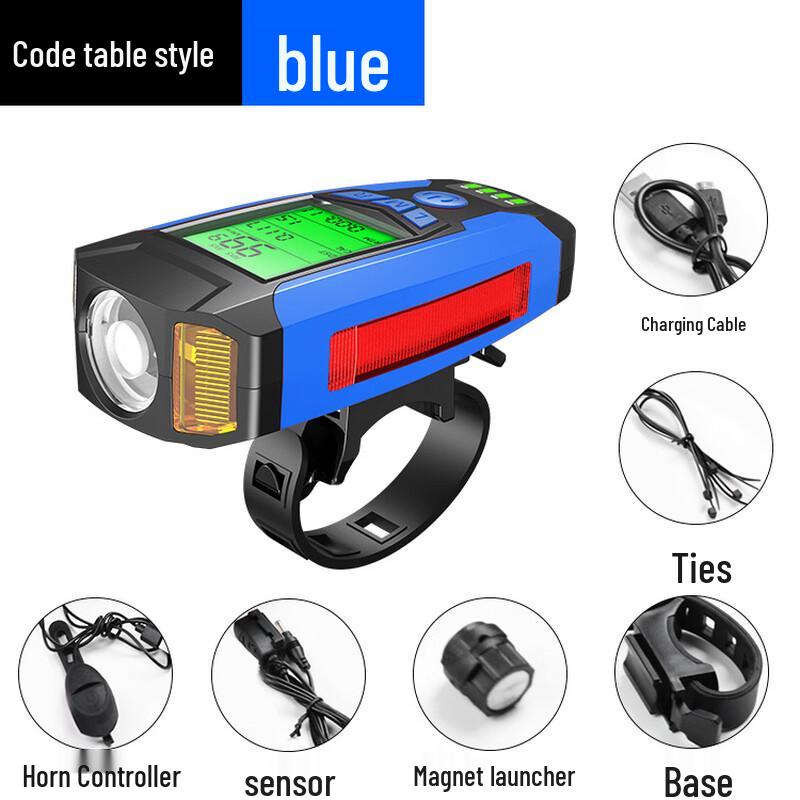 Nufeng Vibration Sensor Bike Computer Light with Horn