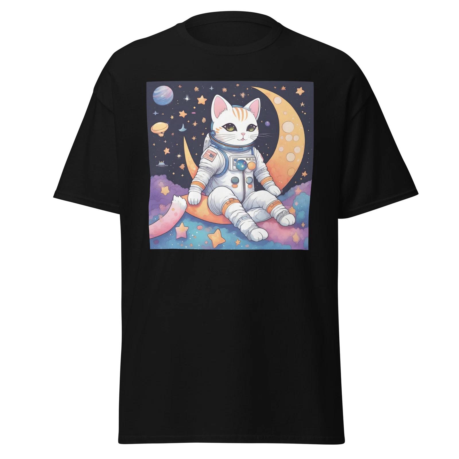 Унисекс Классическая футболка Космический Кот XL