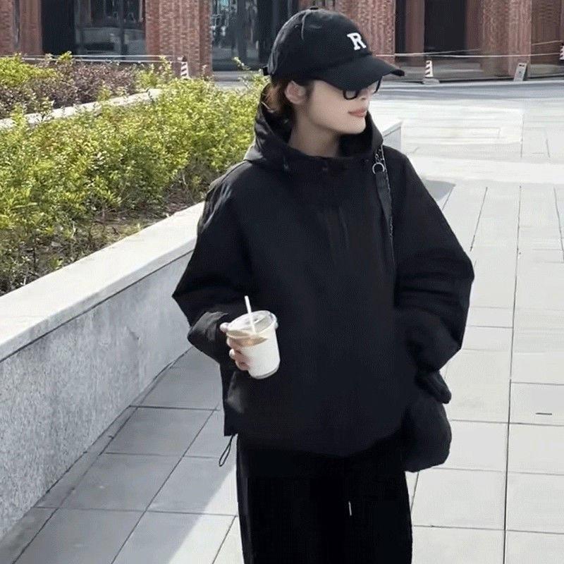 

Короткая стеганая куртка с капюшоном для женщин, осенне-зимняя новая повседневная хлопковая куртка для невысоких XL