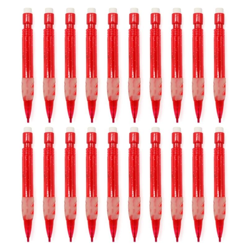 20Pcs Small Automatic Pencil with Small Eraser 0.7MM Mechanical Pencil Automatic Drafting Pencil for Writing Drawing
