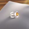 Rare Citrine Gemstone 925 Sterling Silver Jewelry Handmade Ring Gift For Mother RR-68-14
