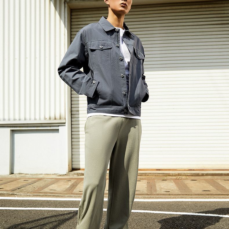 Men's Jacket Anta Basketball Collection Jacket Men's Gray