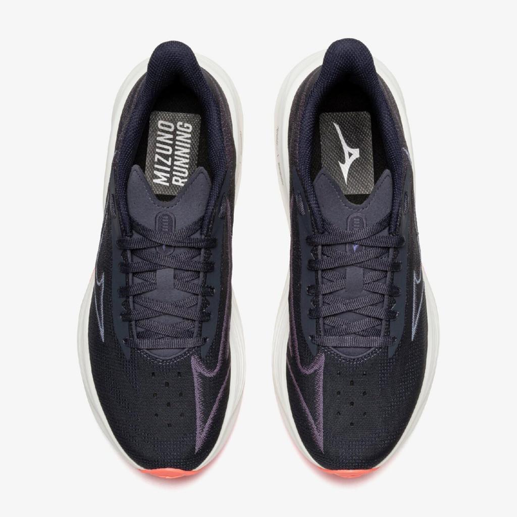 Mizuno NEO COSMO Running Shoes for Dark Navy X Light Purple X 2E Women, Pink, 24.5 Cm,