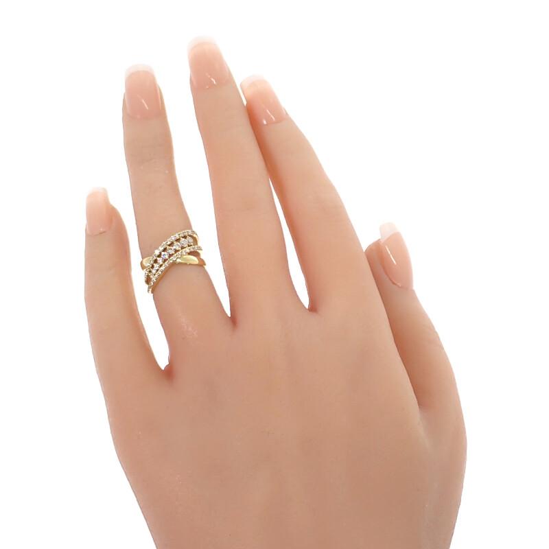 no brand  #8(JP Size) ring K18 yellow gold Women