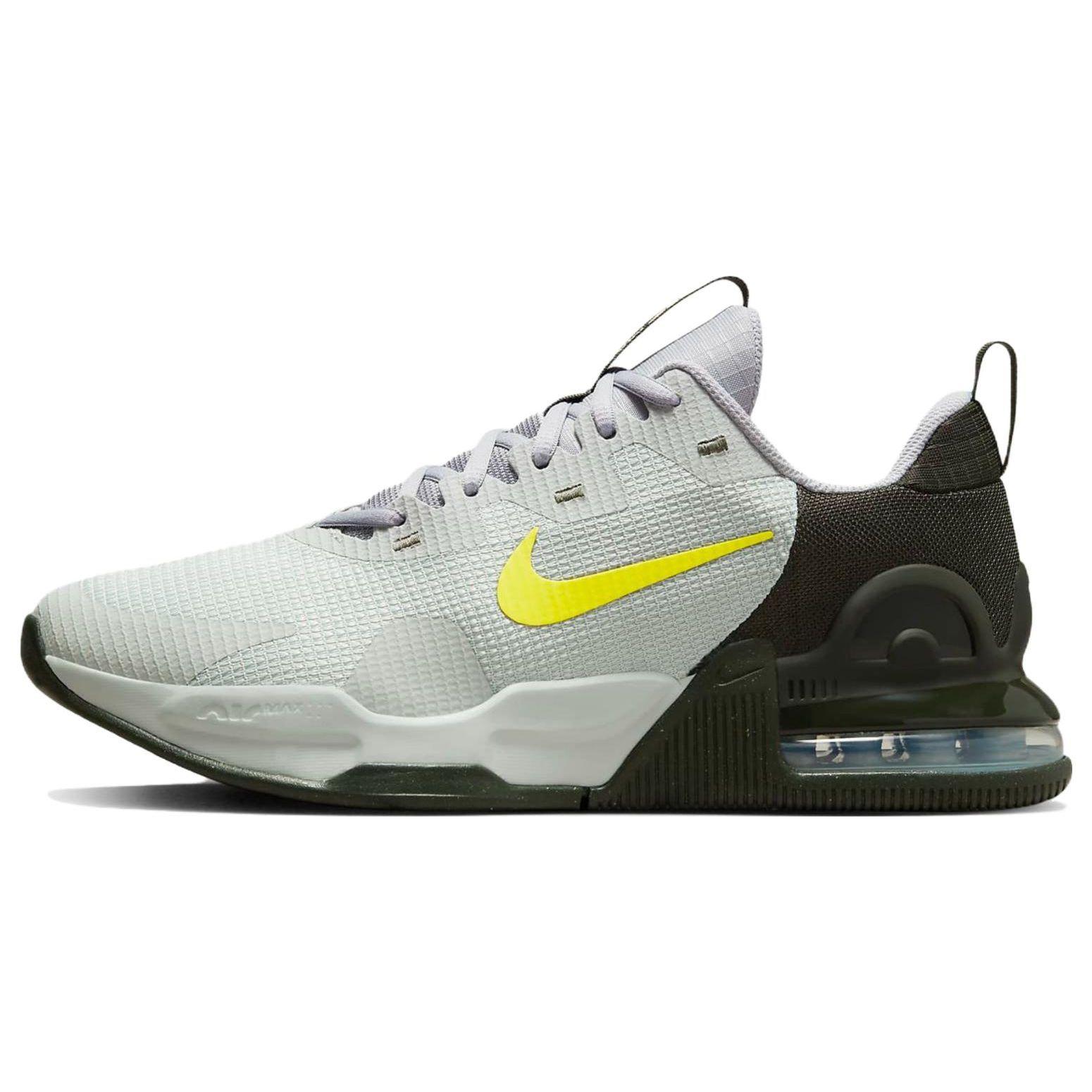 

Nike Air Max Alpha Trainer 5 Men Light Silver Sequoia Wolf Grey High Voltage DM0829-011 EU 44.5