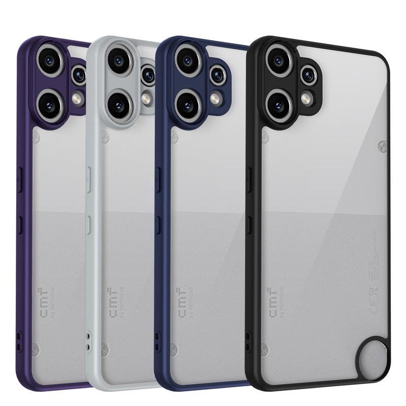 Nothing CMF Phone 2 Pro A001 Case Plating Silicone Bumper Shockproof Clear Back Cover Hard Phone Case for Nothing CMF Phone2 Pro