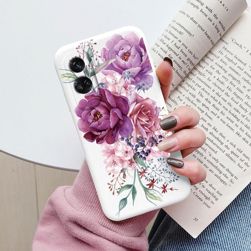 Case Funda For Honor 90 Lite Cover Colorful Flowers Heart Cartoon Shell Soft Silicone Couqe For Honor 90 70 X7 Leopard Bumper