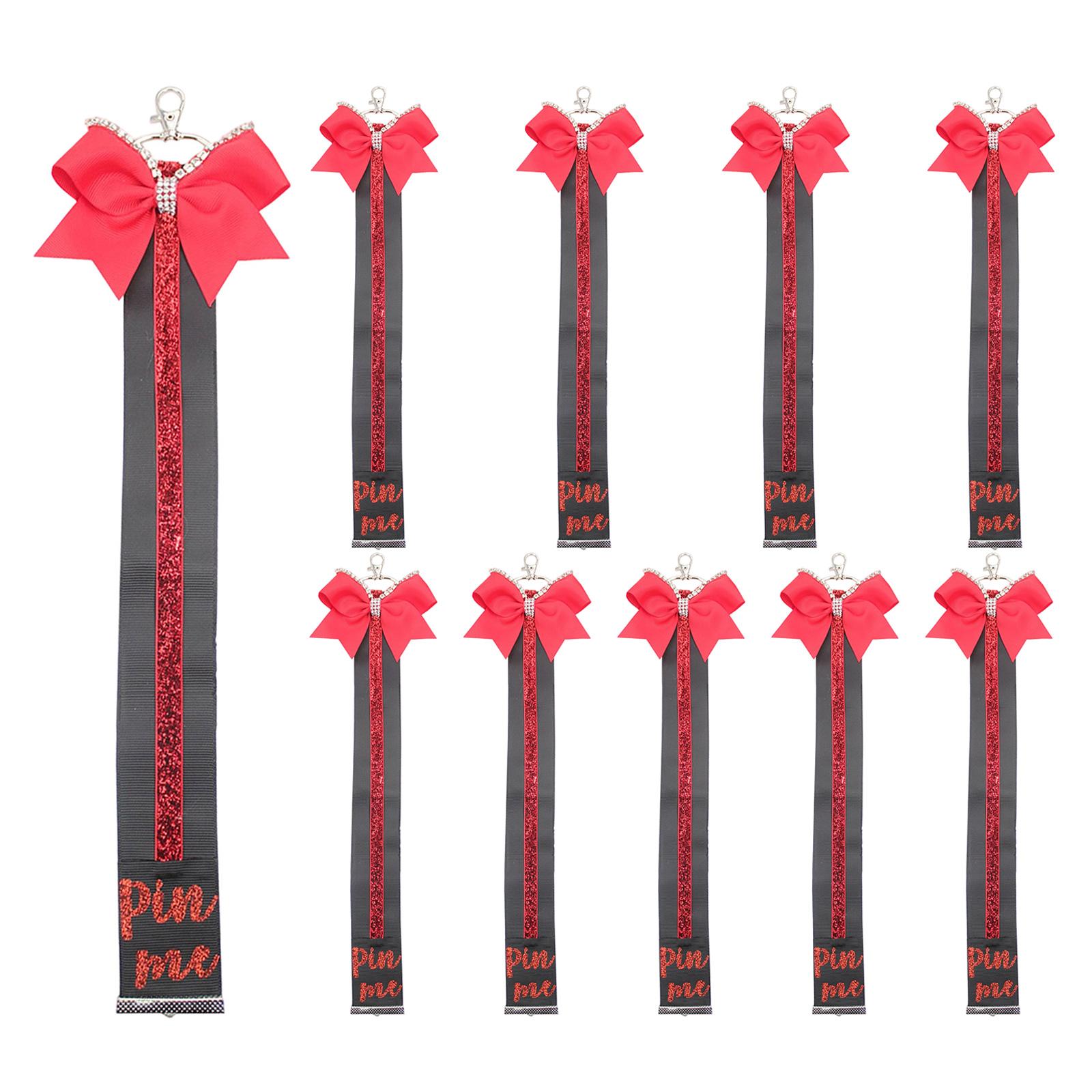 

Enthusiastic Cheer Bowknot Pin Holder Keychain for Spirit Promotion and Friendship Celebration Sports Accessories