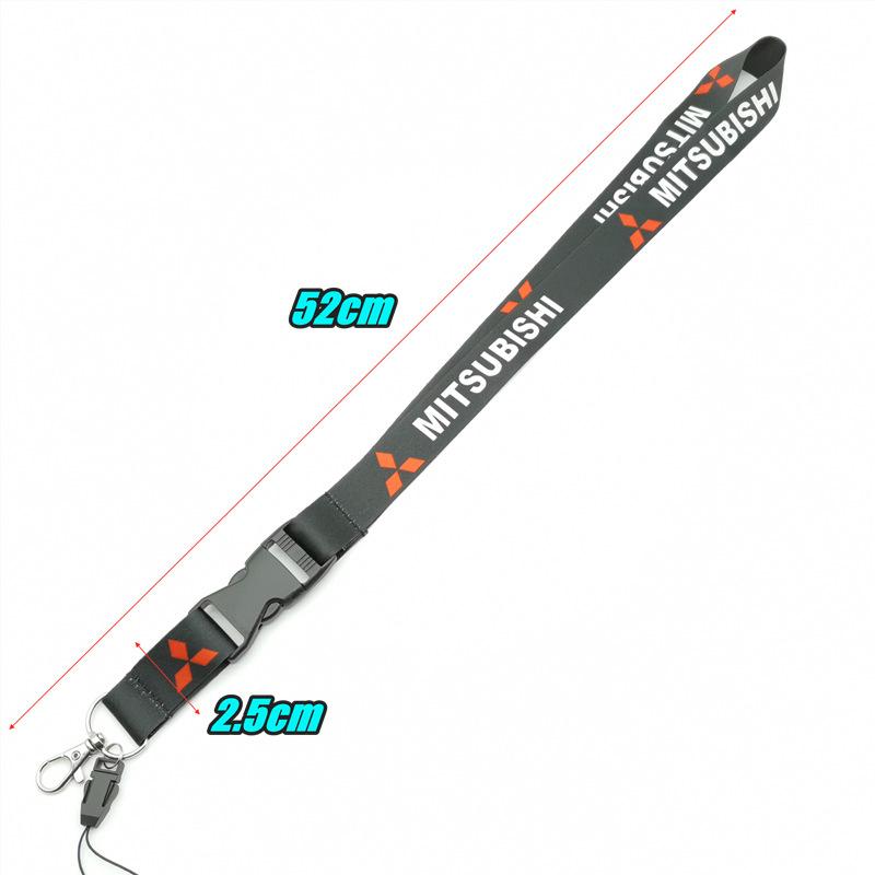 lcbk8 Car Keychain Nylon Neck Straps Key Lanyard For Mitsubishi Lancer Outlander Pajero L200 ASX Eclipse Ralliart EVO Starion Galant