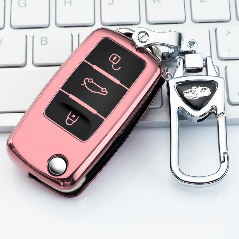 Applicable To Volkswagen Key Case Cover Buckle Case Gran Lavida New Sagitar C- Trek Bora Lavida JettapoloTiguan