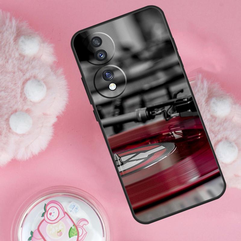 Vinyl DJ Record Art Case For Honor 70 90 50 Lite X9c X8a X8b X9b X9a X8 X9 Honor 200 Lite Magic 5 6 7 Pro Cover