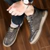 Fashion 2025 Men's Casual Shoes Keep Warm Lace-up Leather Mens Oxford Shoes Outdoor Driving Anti slip Sports Shoes Zapatillas Hombre