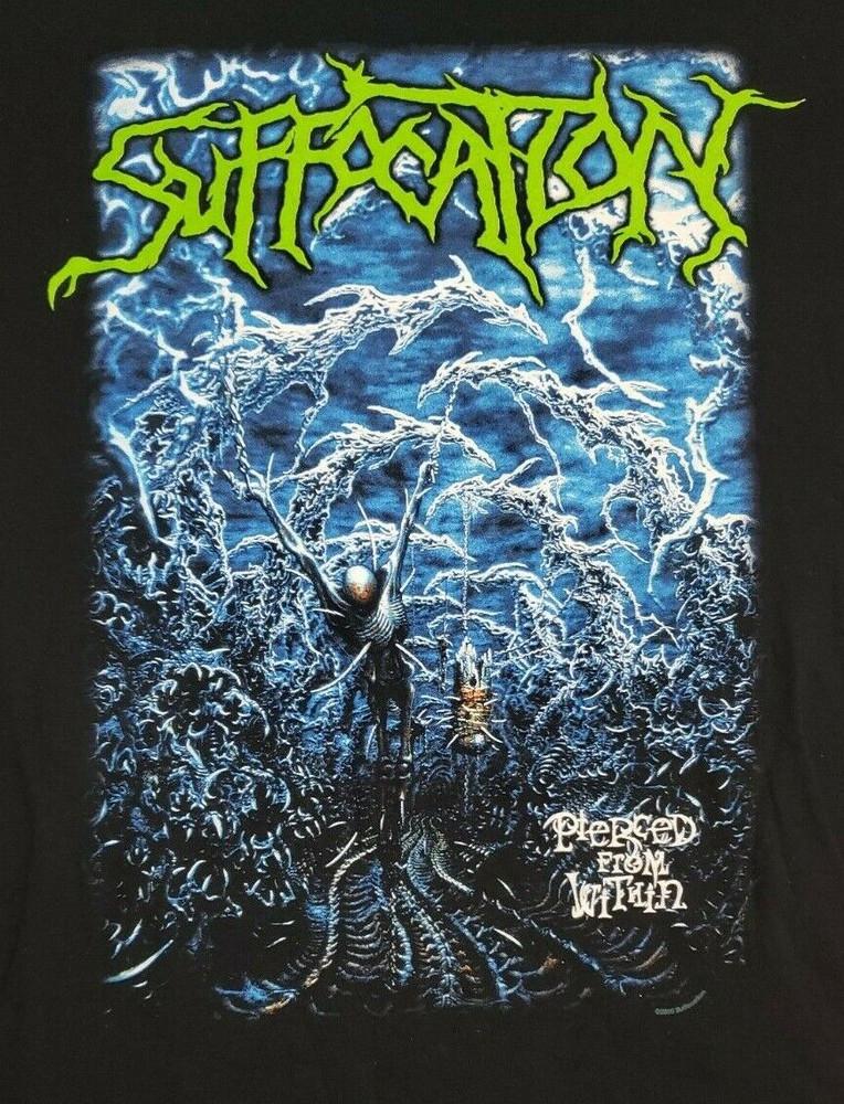 

Collection Suffocation Album Band Gift For Fan S to 5XL Tshirt QT38 Unisex T-Shirt XXXXL