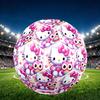 1pc Hello Kitty Pattern Football, Standard Size 5 Soccer Ball Stylish Sport Football for Competition Play and Training