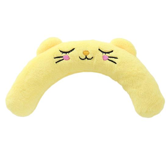 Interactive Pet Pillow With Built-in Bb Sound Device Soft Embroidered U-shaped Pet Neck Protector