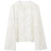 Sancai Floral bestickte Lyocell Cardigan Jacke