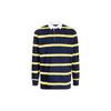Polo Polo Rugby Stripe Long Sleeve Polo Shirt Men Tops Blue 710850232-002