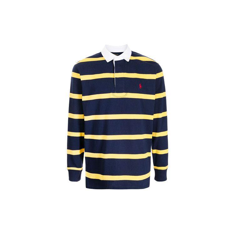 

Polo Ralph Lauren Поло в полоску регби с длинным рукавом Мужские топы Синий 710850232-002 M