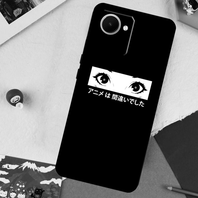 Sad Anime Aesthetic Senpai For Realme 14 Pro Plus 13 10 11 12 GT 6 5 6T GT7 Pro C61 C55 C53 C51 C21Y C25S C67 C75 Case