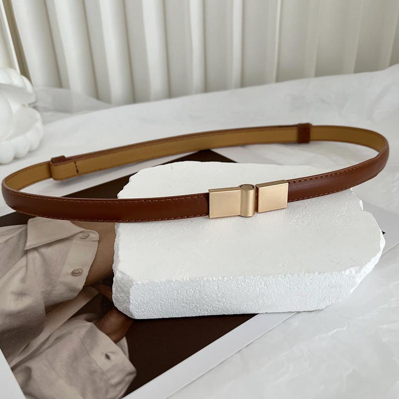 Stylish Korean Double Buckle Waist Belt For Women Perfect For Dresses Sweaters Coats