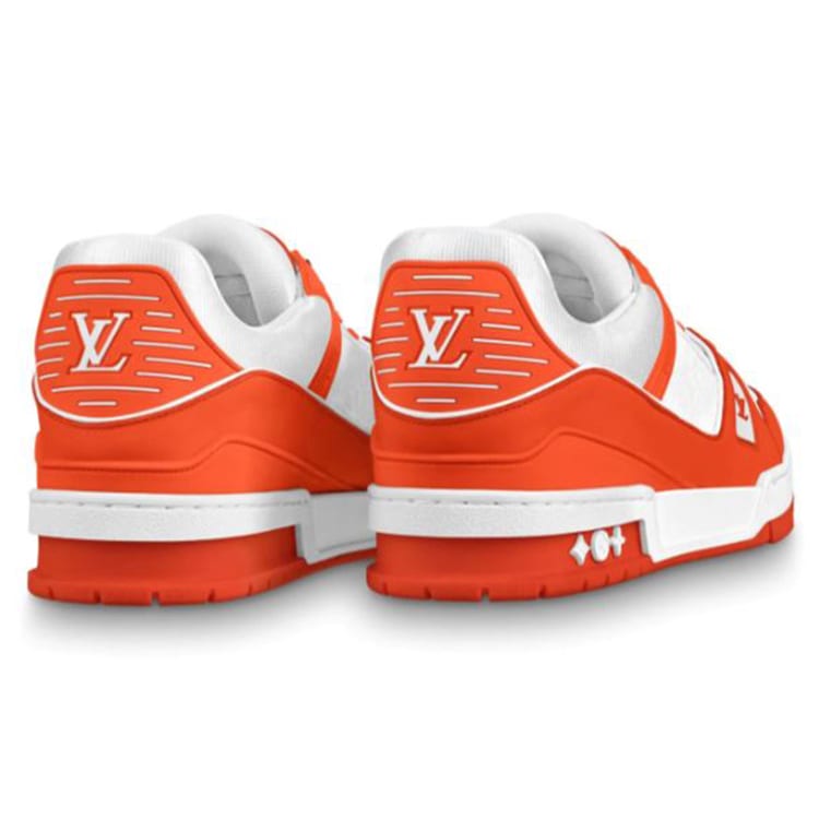Louis Vuitton Trainer Sneakers 'White Orange' 1A811N