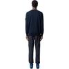 Stone Island Badge Ribbed Cuffs And Hem Crewneck Sweatshirt Men sweatshirt L1S155100053S00B2-V0020