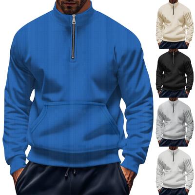 Men's Sweatshirt Loose Solid Color Outdoor Warm Breathable T-Shirt Top