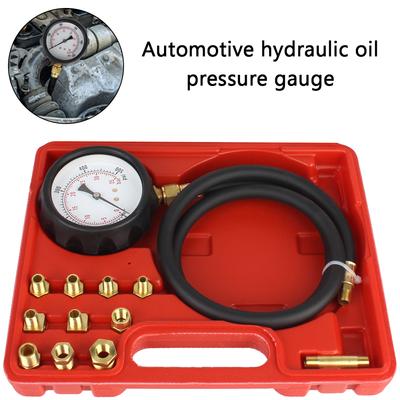 12 Stück Multifunktions-Öldruckmesser Automobil-Hydrauliköldruckmesser TU-11A Diagnose-Service-Set Werkzeuge Getriebedruckmesser