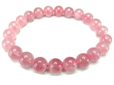 [Stone Street] Deep Rose Quartz Bracelet, Approx. 8.5mm, Magenta Color, Natural Stone, Beautiful, Love Luck 152