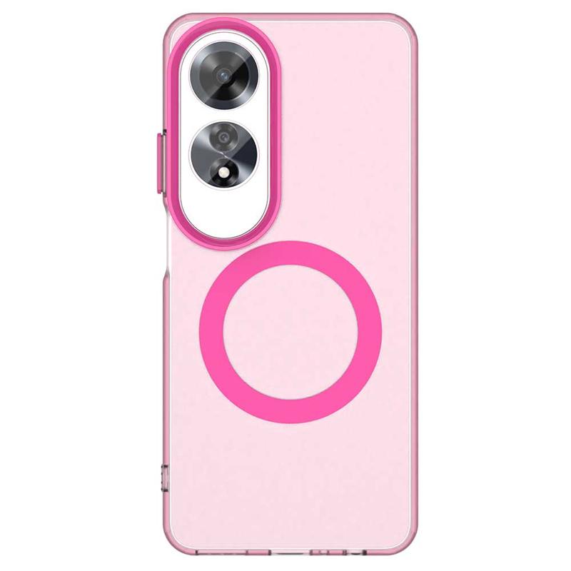 For OPPO A60 Case Cover OPPO A60 A 60 Capas Bumper Armor Transparent Wireless Charging Annular Magnetic Matte Fundas OPPO A60